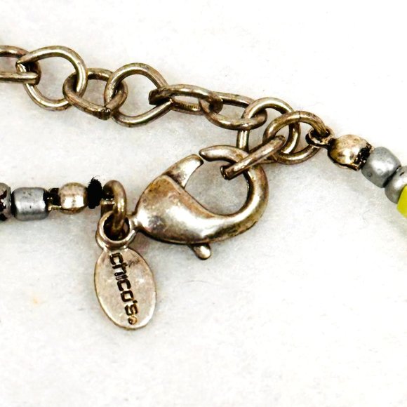 Chico's Modernist Boho Mixed Media Long Necklace - Picture 6 of 6